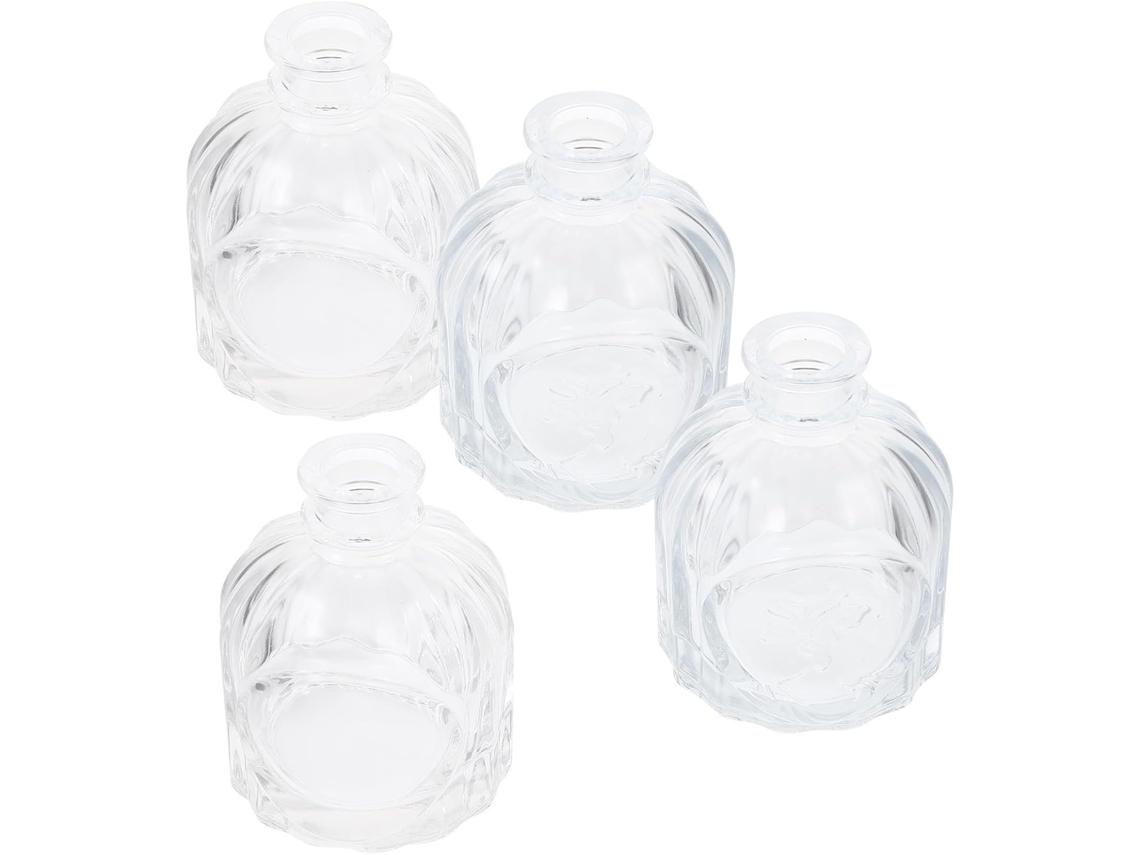 4 Peças Flacon Difusor En Verre Transparente 100ml