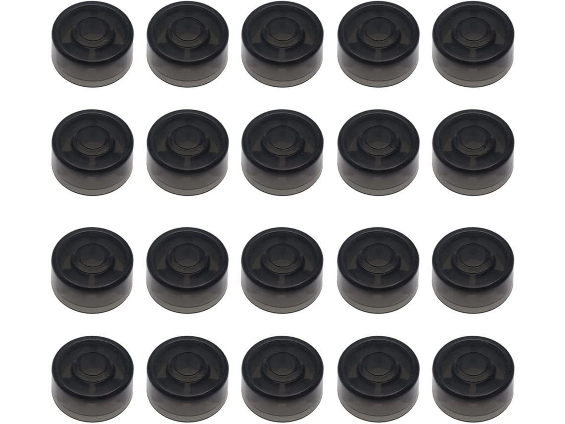 Embalagem Com 20 Tampas Protetoras Para Pedais De Efeito De Guitarra