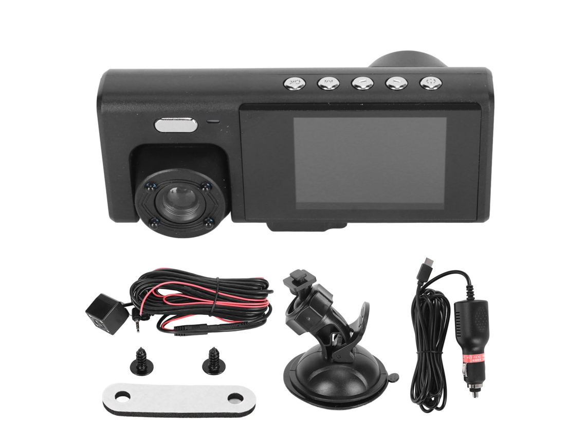 Mali câmera de Carro Dash Cam 3 Lentes com Visão Noturna Ir Gravação em Loop Sensor G