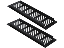 Grelhas De Ventilação Retangulares 80x250mm, Conjunto De 2, Em Liga De Alumínio.
