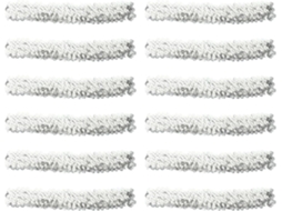 Conjunto de 12 tiaras elegantes e delicadas com pingentes dourados para mulheres.