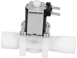 Válvula Solenoide De Água Em Borracha E Pbt Com Rosca Externa De 20 Mm