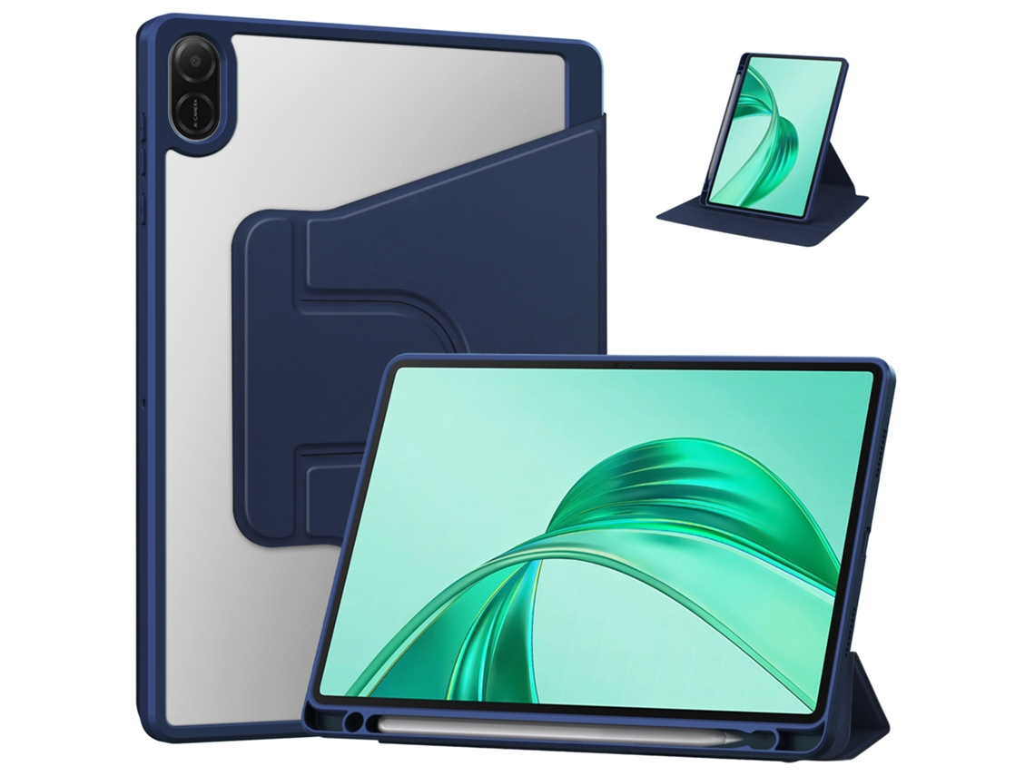 Elysve Capa Protetora Para Honor Pad X8a 11 Polegadas 360 Rotação Acrílica Azul Escuro