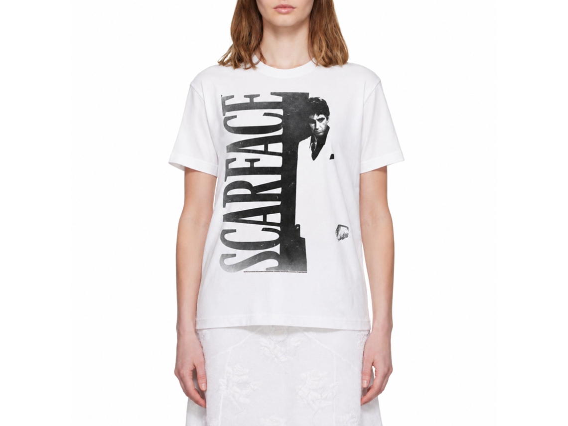 Rockinstone Scarface Movie Sf2 White Adult T-shirt Size:xxl