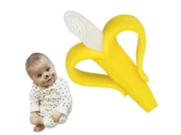 Escova De Dentes Para Bebês Com Massagem Nas Gengivas, Cabos Flexíveis, Brinquedos De Desenvolvimento Para Bebês Com Mordedor Texturizado, Fácil De Li