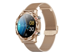 Smartwatch NISSGU Ecrã Touch de 1 32'' Modo Desportivo À Prova de Água Ip67 Rastreador de Frequência Cardíaca Ouro Rosa