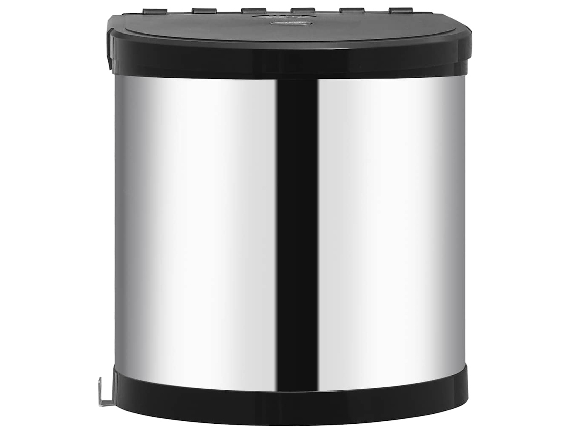 Built-in Dustbin, Built-in Dustbin Vidaxl Prateado Aço Inoxidável (27 X 29 Cm)