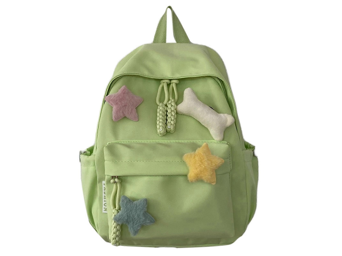 Mochila De Viagem 2023 Com Alça Dupla, Bolsa De Ombro De Grande Capacidade Para Meninas, Mochila Escolar Leve, Verde.