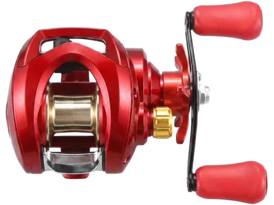 Carretel De Pesca Com Isca Artificial Para Água Doce E Salgada (mão Esquerda)