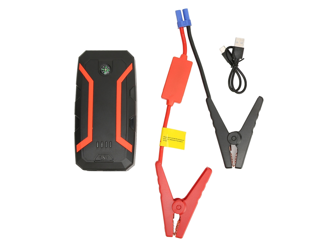 Iniciador De Carro Portátil 1500a 12000mah Luz Led
