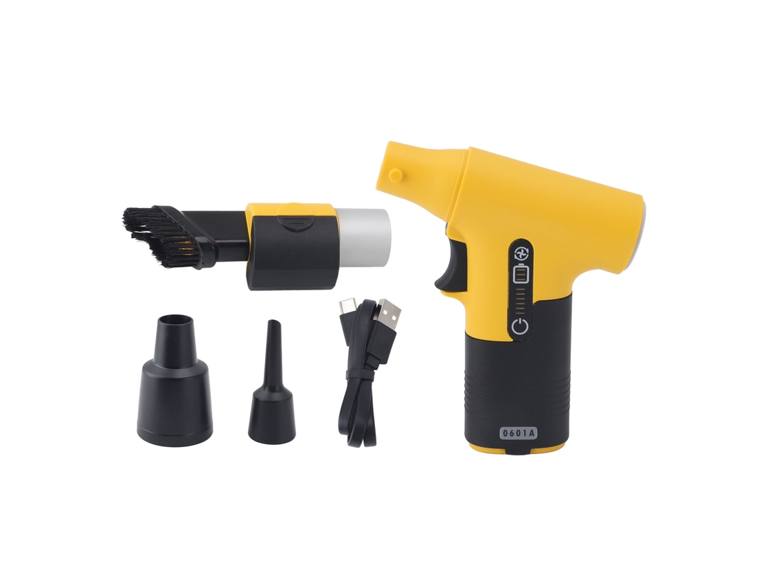 Ventilador Turbo Jato Portátil 120000 Rpm Secador de Pelo Animal Resfriamento 50m/s Amarelo
