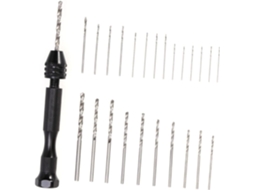 Broca De Eixo Manual Em Liga Preta, 0,3-3,4 Mm, Ajustável | Pacote Com 25 Unidades