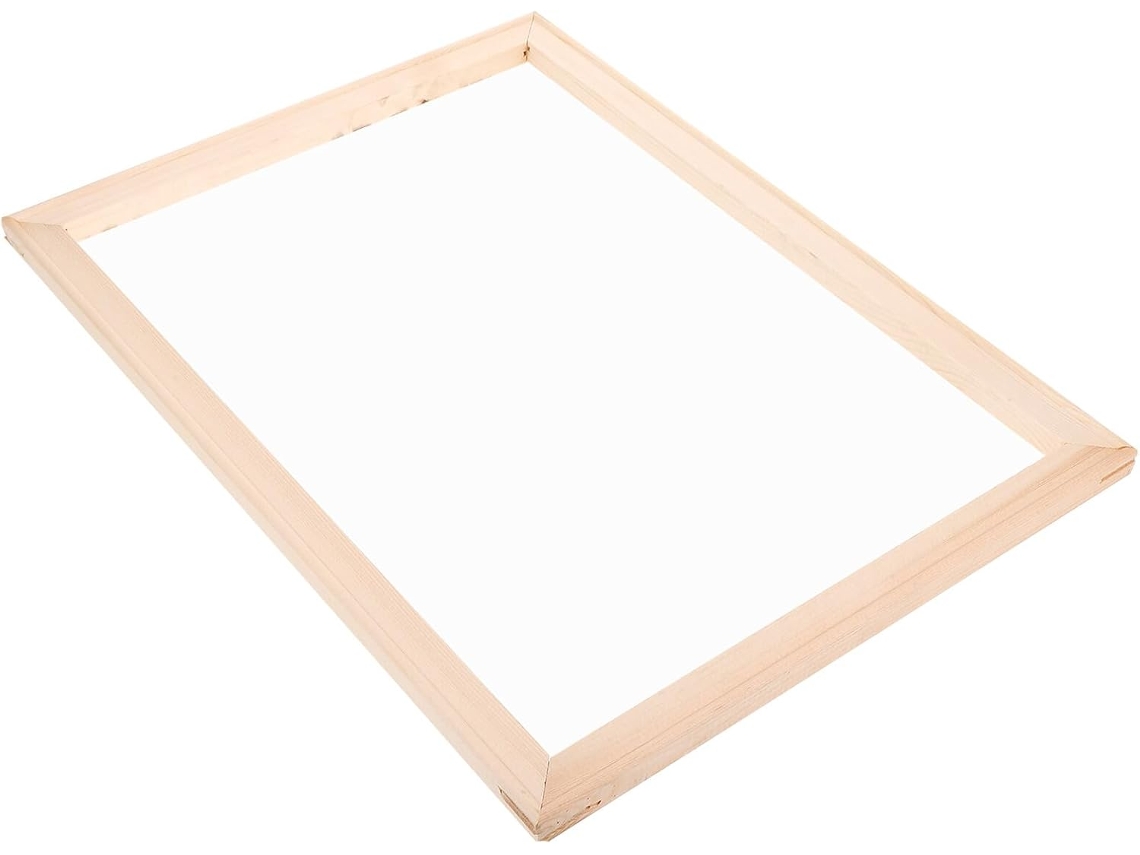 Moldura Madeira 30x40cm Pintura Diy Vazia Natural Prática Decoração Parede Escritório Suporte Óleo Casa Tela GOKOCO