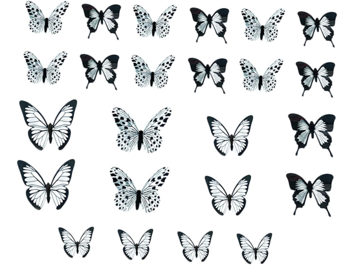 2 Pacotes De Adesivos De Parede Em Formatos Variados Para Decoração De Casa.