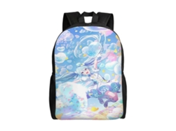 Mochila De Estudante Hatsune Miku R370, Leve E Durável, À Prova Dágua E Com Alça De Ombro Ajustável. Loja Olysi