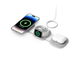Lurelia Estação De Carregamento Sem Fios Multidispositivo, 15 W, Magnética Magsafe, Dobrável, Para Smartphones Qi