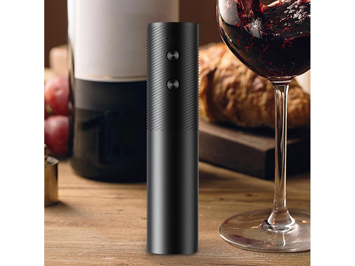 Abridor de Rolhas Elétrico Recarregável para Champanhe e Vinho Tinto BRILVIBERA