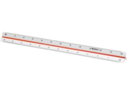 Régua WESTCOTT de Escala Triangular 1.100-1.500 (Branco e Vermelho)