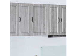 Vidaxl Armário De Parede Porto Cinza Sonoma 50 X 31 X 80 Cm