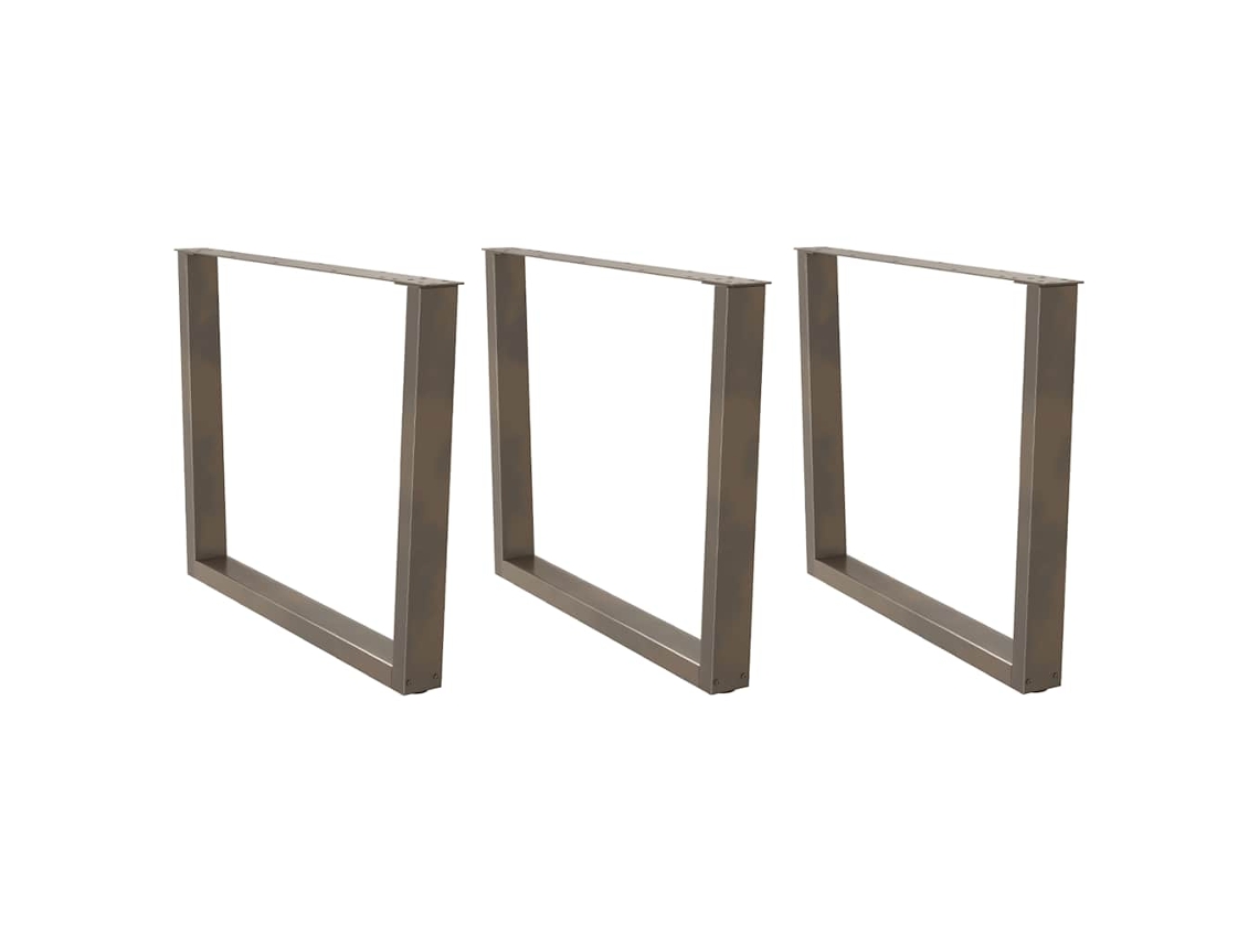 Dining Table Leg, Dining Table Legs Vidaxl Marrom Aço (100 X (72-73.3) Cm)