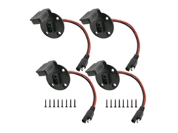 Conector Rápido Sae Com Tampa À Prova D'água E Cabo De Alimentação Solar De 4 Furos.