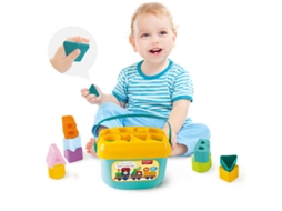 Brinquedos De Quebra-cabeça Com Letras E Formas Para Bebês, Com Caixa De Armazenamento.