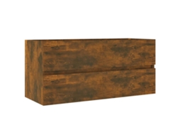 Sink Cabinet, Sink Cabinets Vidaxl Marrom Madeira Processada (100 X 38.5 X 45 Cm)