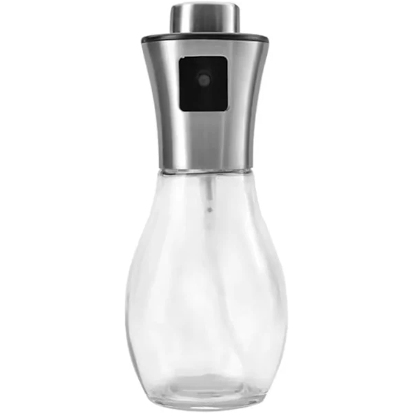 Frasco Pulverizador de Água com Pequeno Funil de Enchimento 200 Ml, Vidro e Aço Inoxidável AQUAFORGE