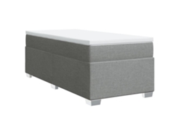 Cama com Molas/colchão 90x200 Cm Tecido Cinza claro MAISON EXCLUSIVE