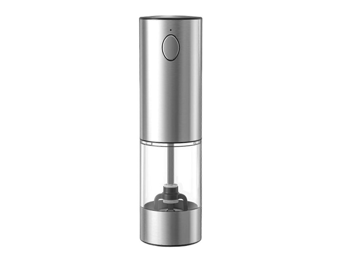 Moedor Elétrico De Sal E Pimenta Automático Com Ajuste De Moagem, Fácil De Limpar, Cor Prata PENGDSJE