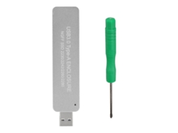 Enclosure Portátil Usb3.0 Externo M.2 Ngff Ssd Asm1153e Prata