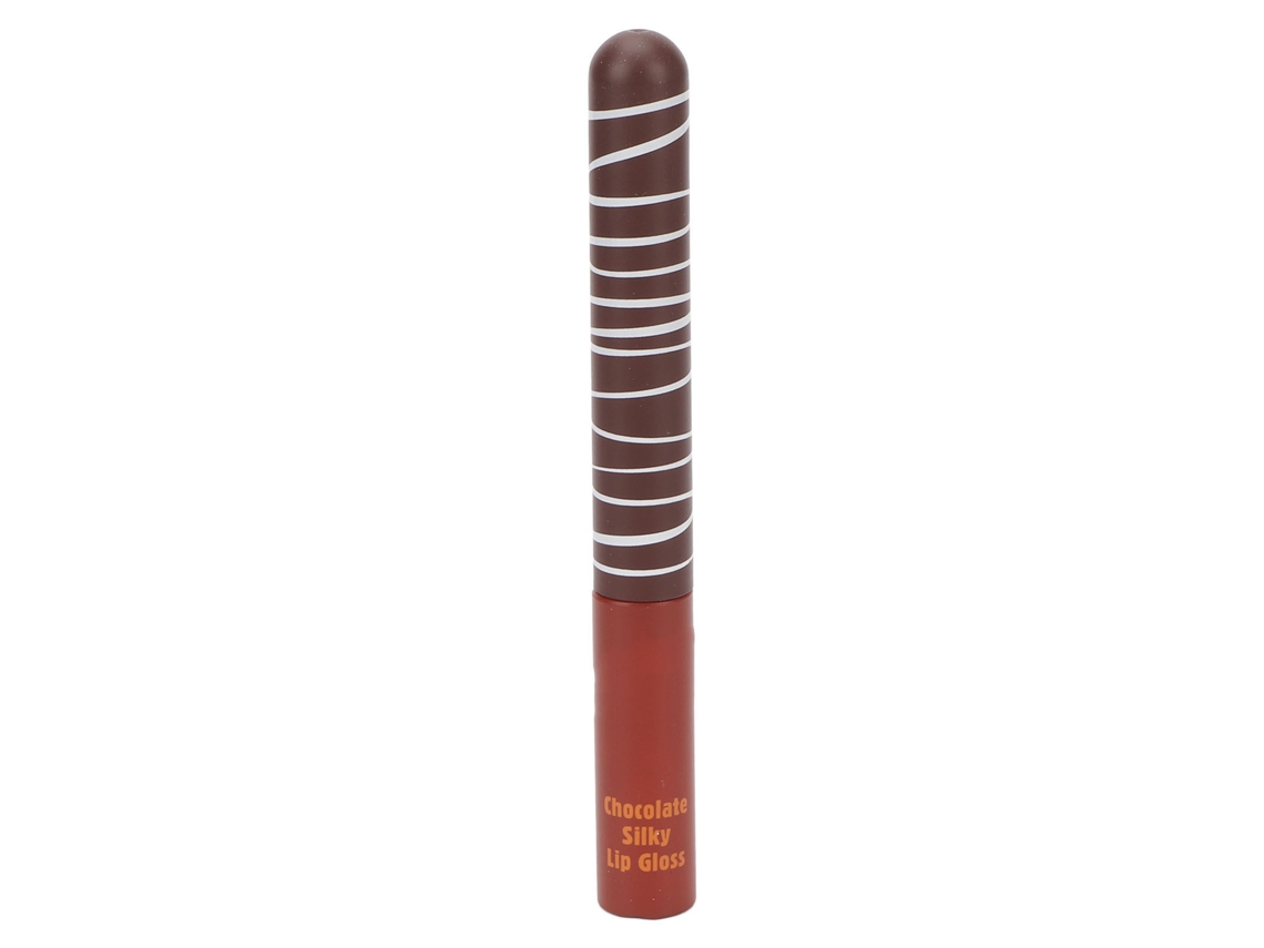 Brillo Labial Color Chocolate Hidratante Largo Duración Lápiz Labial Líquido Para Uso Diario