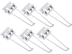 Lurrose Conjunto De 6 Pés Mesa Dobráveis Metal Resistentes Ao Desgaste, Substituíveis, Para Uso Doméstico Em Mesas De