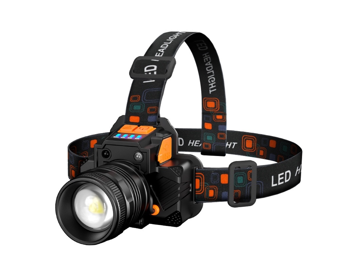Lâmpadas De Cabeça Ao Ar Livre Led Recarregável De 2.000 Lúmens Farol Usb Recarregável Com Sensor De Movimento Lâmpadas De Cabeça Com Função