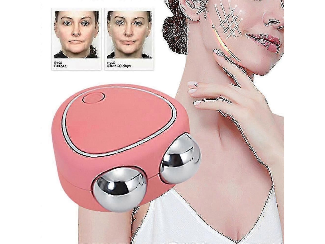 Massageador Facial com Microcorrente para Lifting e Firmeza, Rosa. GOKOCO