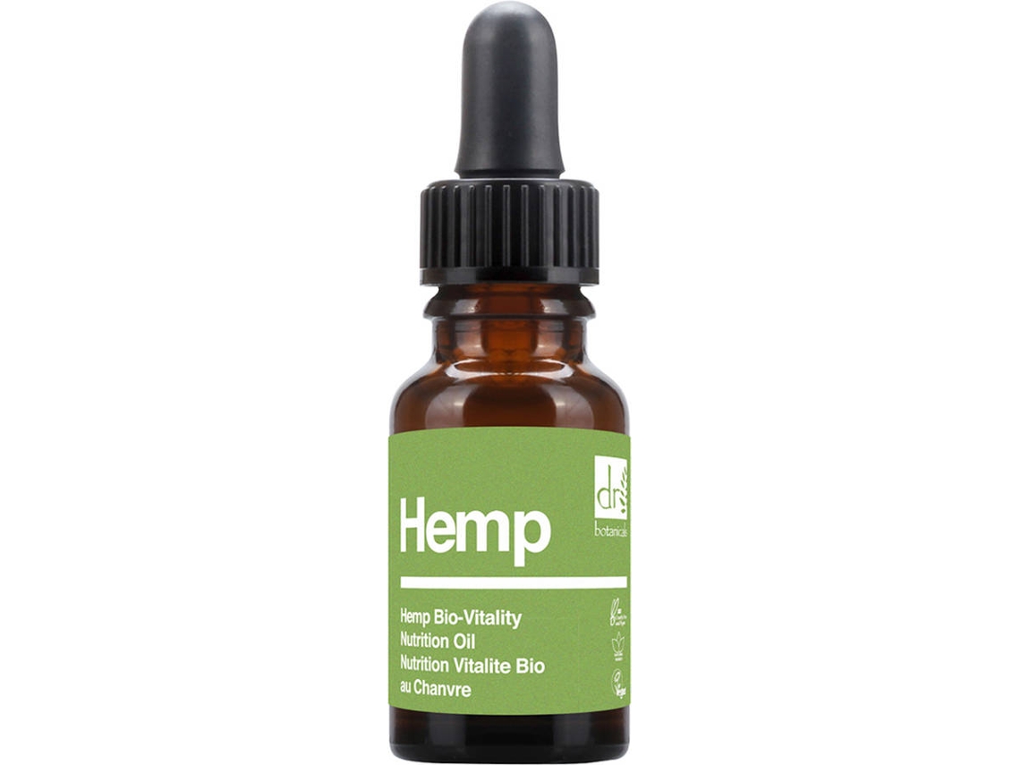 Óleo de Rosto DR BOTANICALS Hemp Bio-Vitality Nutrition Oil (15 ml)