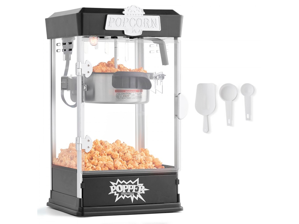 Máquina De Pipocas 480w 4oz Com Led Para Eventos E Festas Tekmaquinas