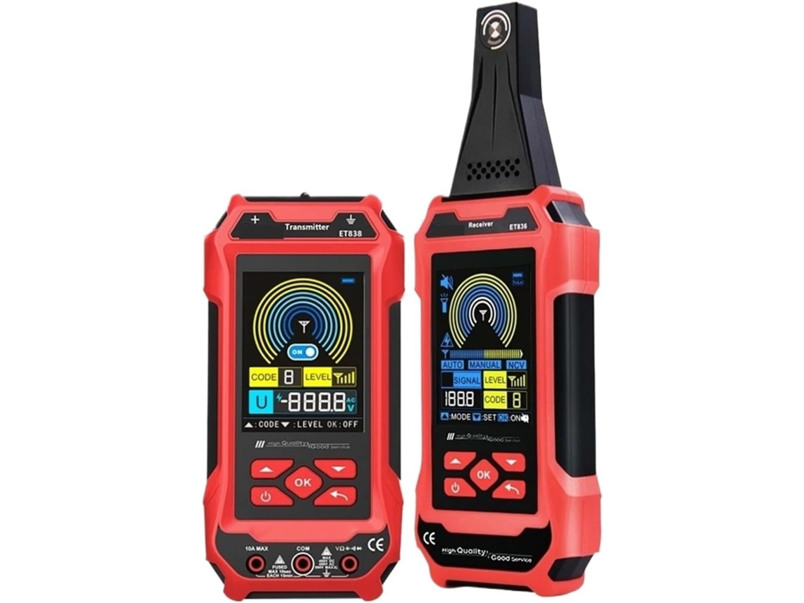 Localizador De Cabos Subterrâneos 400v, 3,2 Polegadas, 60.000 Pontos