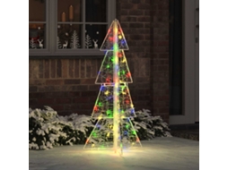 Vidaxl Árvore De Natal 100 Led Multicolor 120 Cm Acrílo