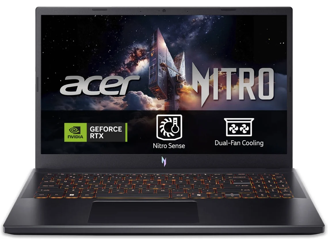 Portátil Gaming ACER Nitro V15 (Outlet Caixa Aberta - 15,6'' FHD IPS - Intel Core i9-13900H - RAM: 32 GB - 1 TB SSD PCIe - NVIDIA GeForce RTX 5050)