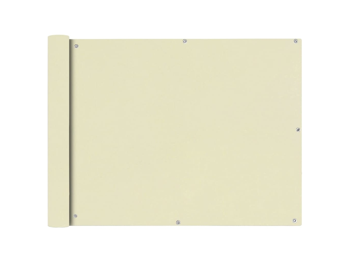 Balcony Screen, Balcony Screens Vidaxl Creme Tecido (90 X 600 Cm)