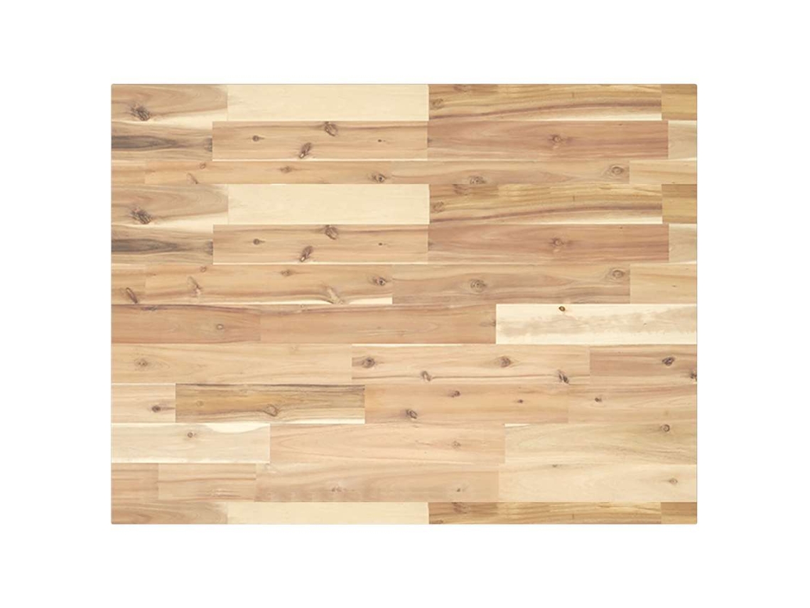 Vidaxl Tampo De Secretária 100x60x2 Cm Acácia Maciça Não Tratada