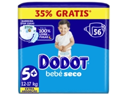Fraldas Bebé Seco Extra 12-17kg T5+ Dodot
