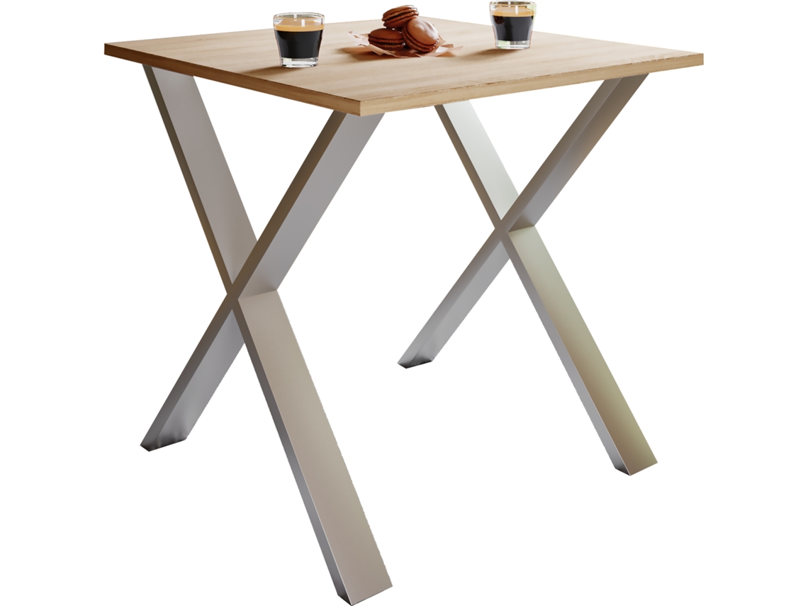 Mesa De Jantar De Madeira Mesa De Cozinha Xona X 80x50 Vcm