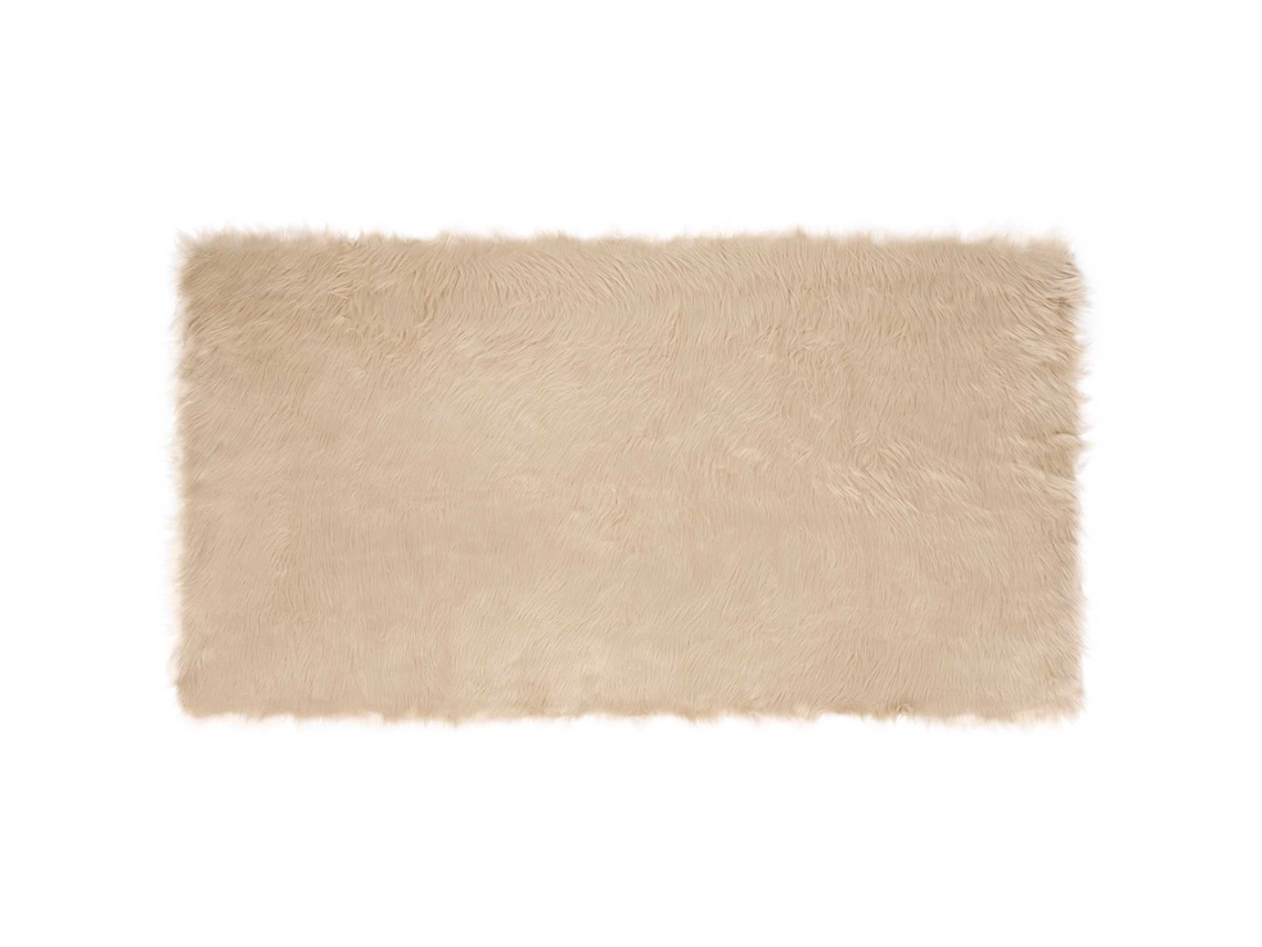 Vidaxl Tapete De De Ovelha Sintética Tafalla Bege 60 X 110 Cm