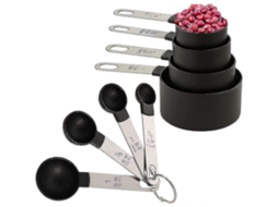 Kit De Ferramentas De Medição De Cozinha, 8 Peças, Com Cabo Em Aço Inoxidável, Em Cores Variadas E Tamanhos Variados