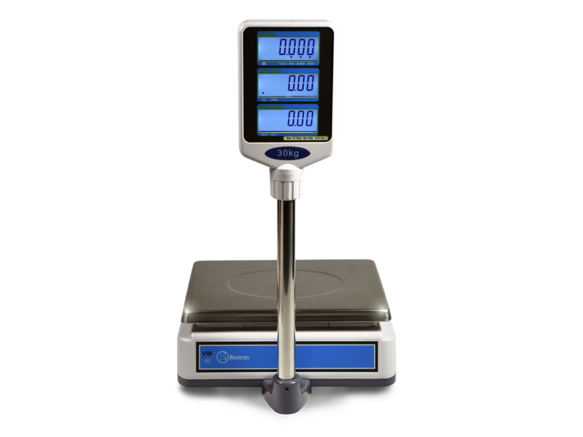 Balança DDIGITAL VW15/30 15Kg/5Gr 30Kg /10Gr Rs232 c/Bat + Coluna