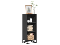 Vidaxl Estante 40x35x107,5 Cm Contraplacado Preto