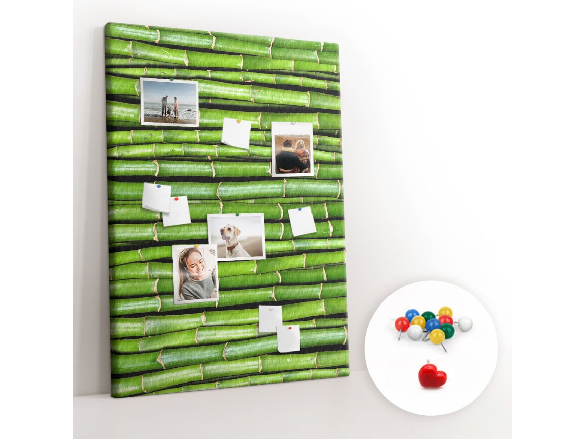Painel De Cortiça Para Parede Parede De Bambu Para O Escritório Espelharte (100x140 Cm)