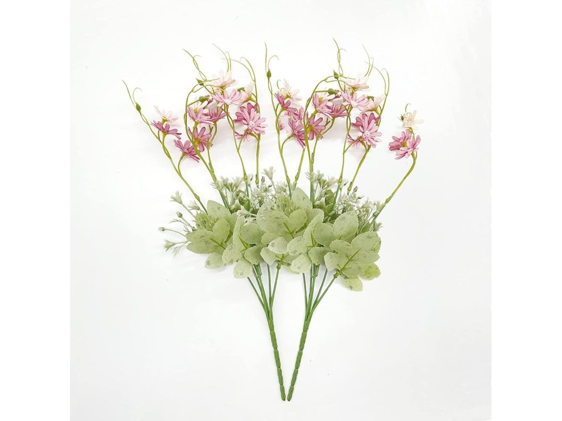 Flores Artificiales Crisantemo, Ramilletes De Plástico, Flores De Seda Pequeñas Decoración Hogar